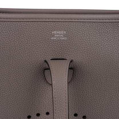 Evelyne PM Bag Gris Asphalte Palladium Hardware New w/Box