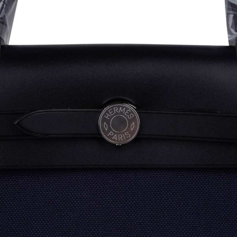 Herbag Zip Navy on Black 31 Militaire Canvas / Vache Hunter Leather