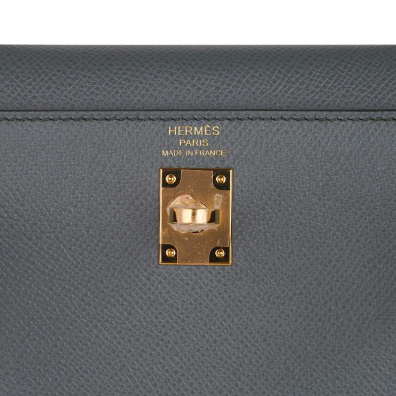 Kelly Sellier 25 Bag Vert Amande Gold Hardware Epsom Leather
