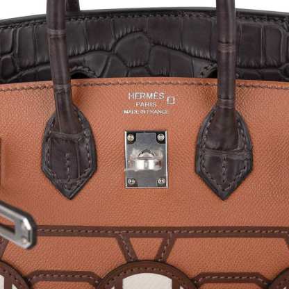 Birkin 20 Sellier Limited Edition Faubourg Bag with Palladium Hardware