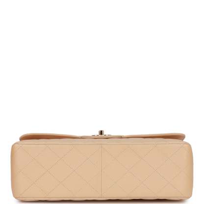 Jumbo Classic Double Flap Bag Beige Caviar Gold Hardware