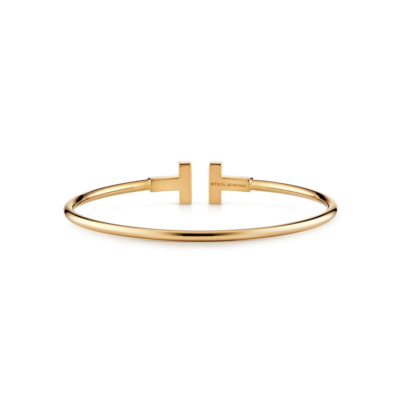 T Wire Bracelet in 18k Gold