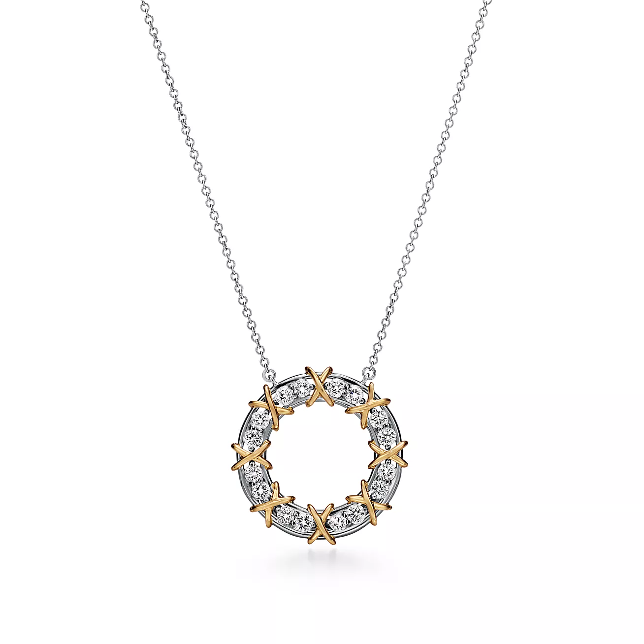 & Co. Schlumberger庐 Sixteen Stone Circle Pendant