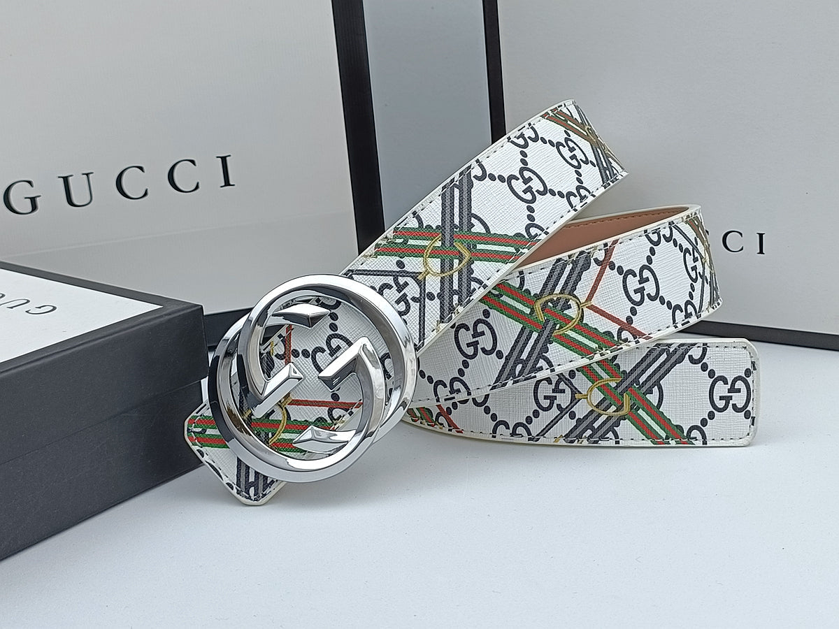 3 Colors luxury striped calico belt