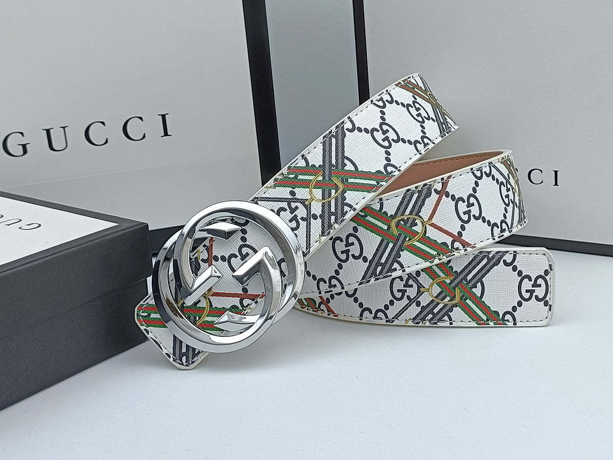 3 Colors luxury striped calico belt
