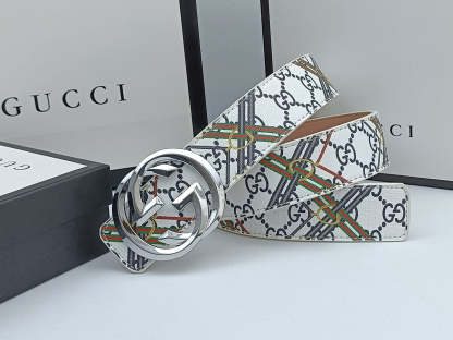 3 Colors luxury striped calico belt