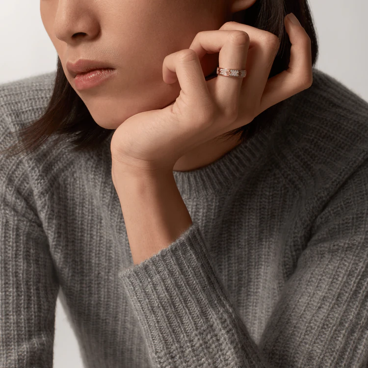 LOVE WEDDING BAND, DIAMOND-PAVED