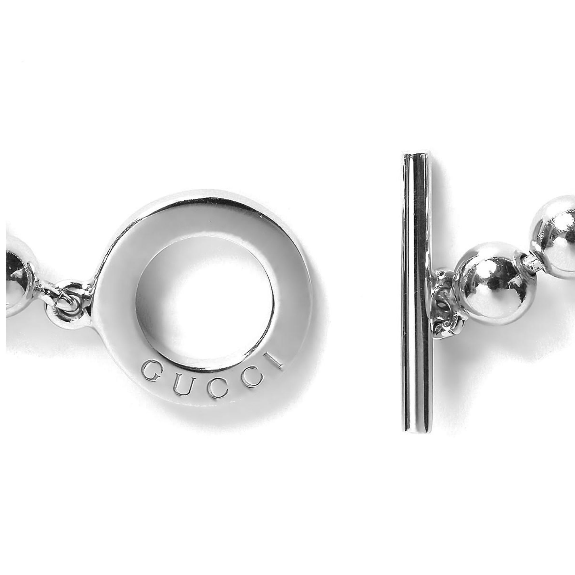 BRACELET WITH GthtG PENDANTS SILVER INTERLOCKING
