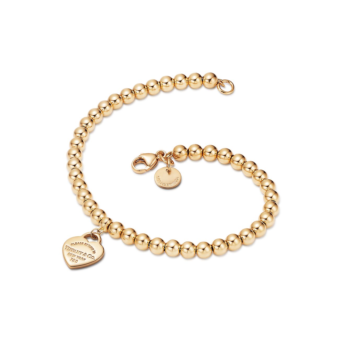 Return to 庐 Mini Heart Tag Bead Bracelet