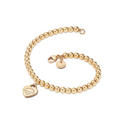 Return to 庐 Mini Heart Tag Bead Bracelet