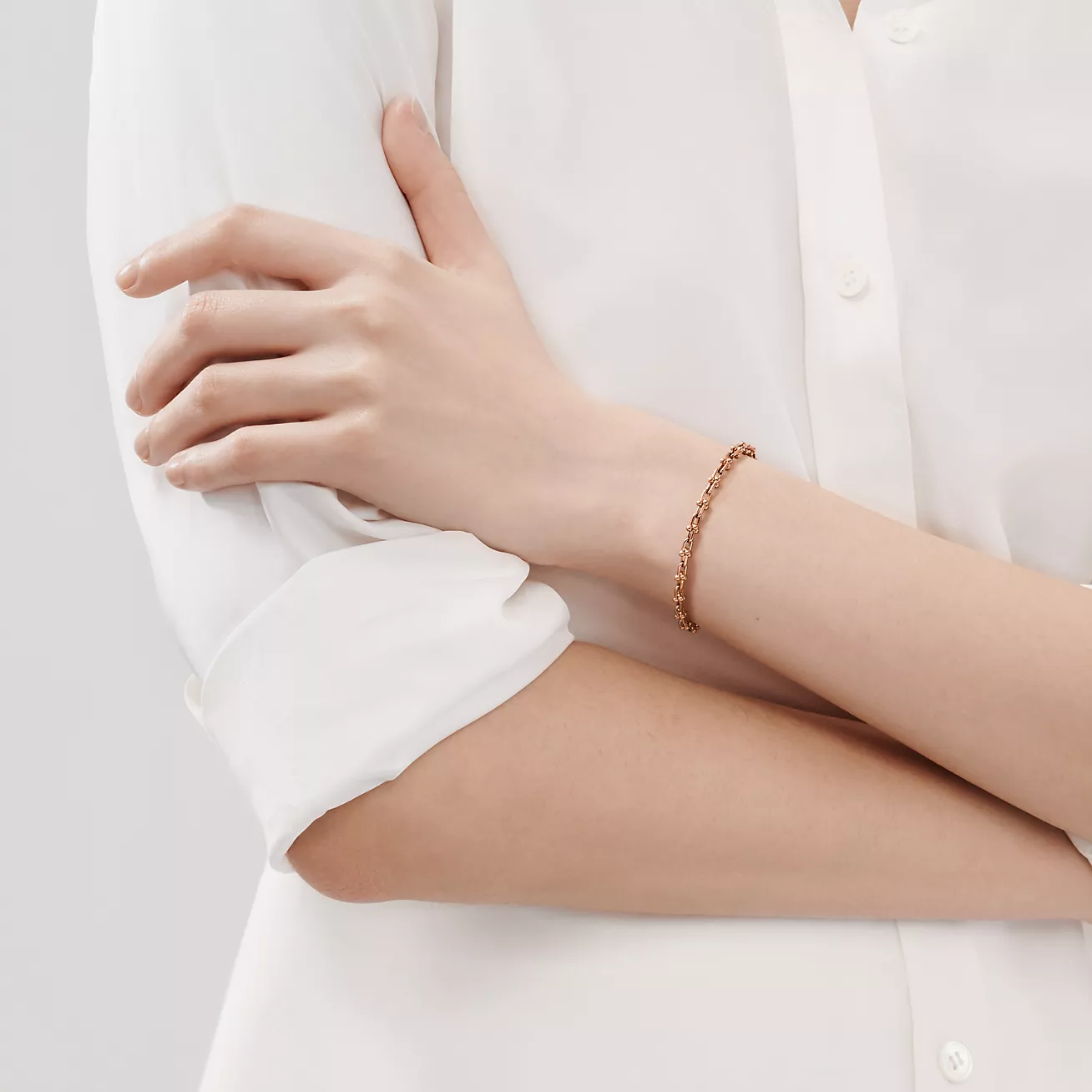 HardWear Micro Link Bracelet in Rose Gold