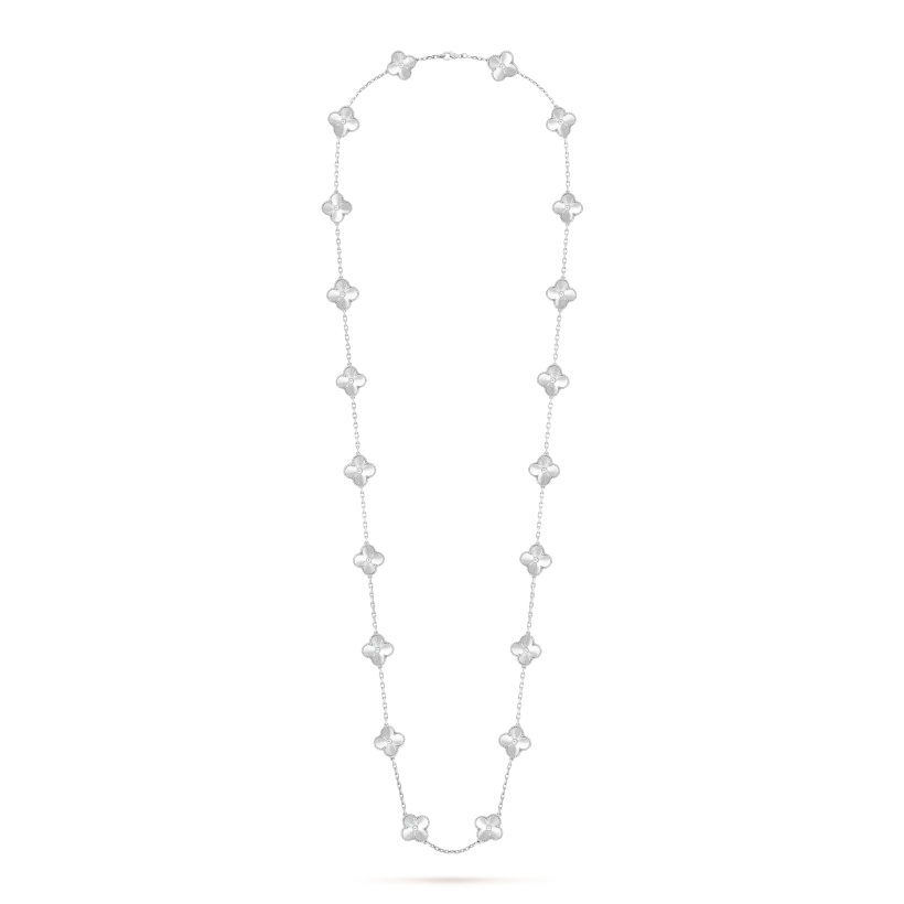 Vintage Alhambra long necklace, 20 motifs