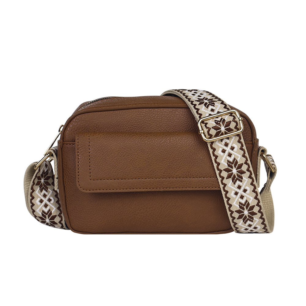 Multi-pocket small square bag large capacity shoulder bag