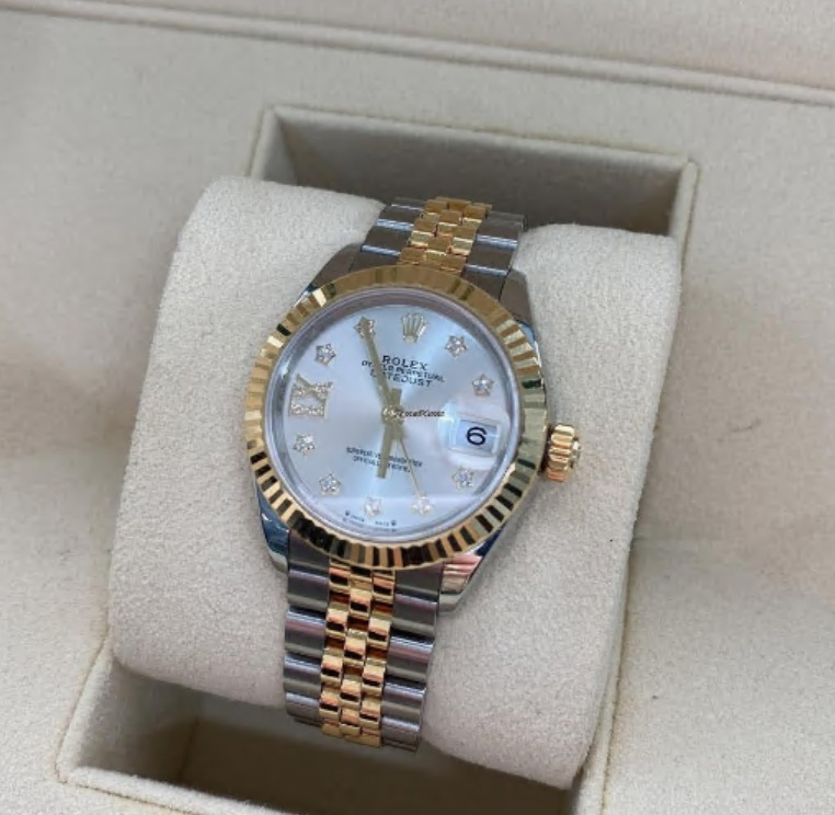 Platinum Rolex Datejust，28mm