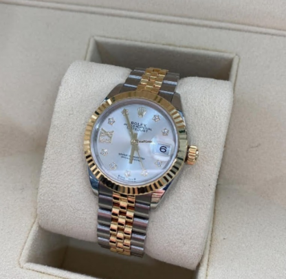 Platinum Rolex Datejust，28mm