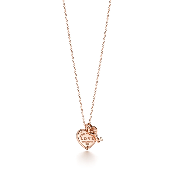 Return to Love Heart Tag Key Pendant