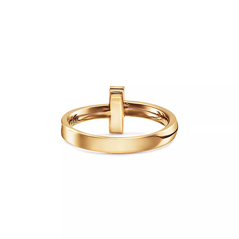 T T1 Ring in Yellow Gold, 2.5 mm Wide