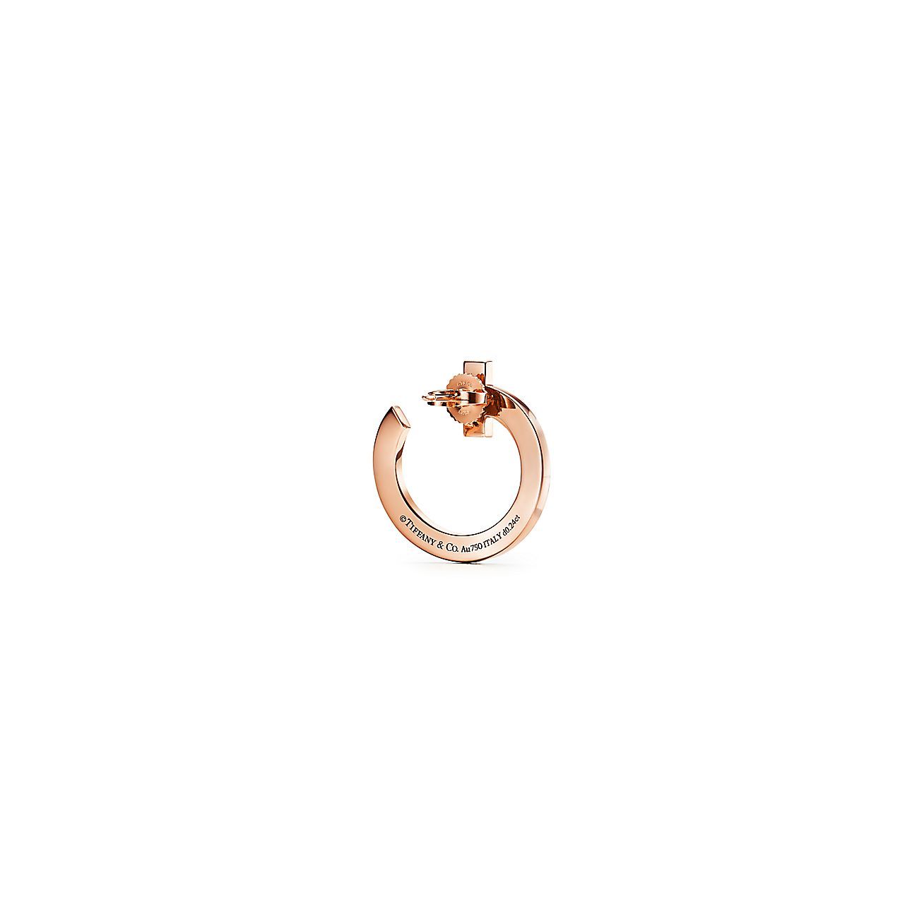 T T1 Open Hoop Earrings