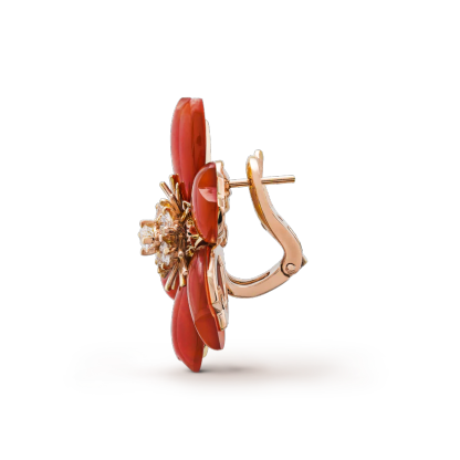 Rose de Noël earrings, small model