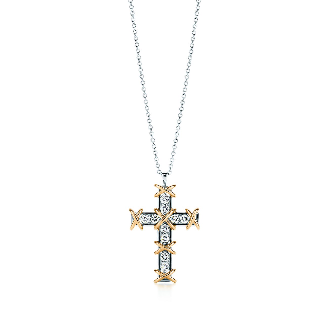 & Co. Schlumberger庐 Ten Stone Cross Pendant
