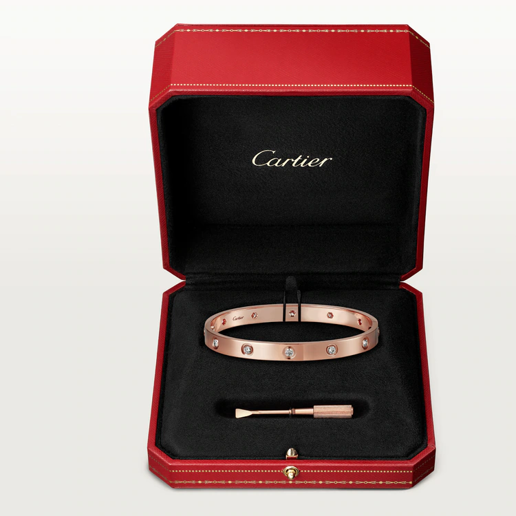 LOVE BRACELET, 10 DIAMONDS