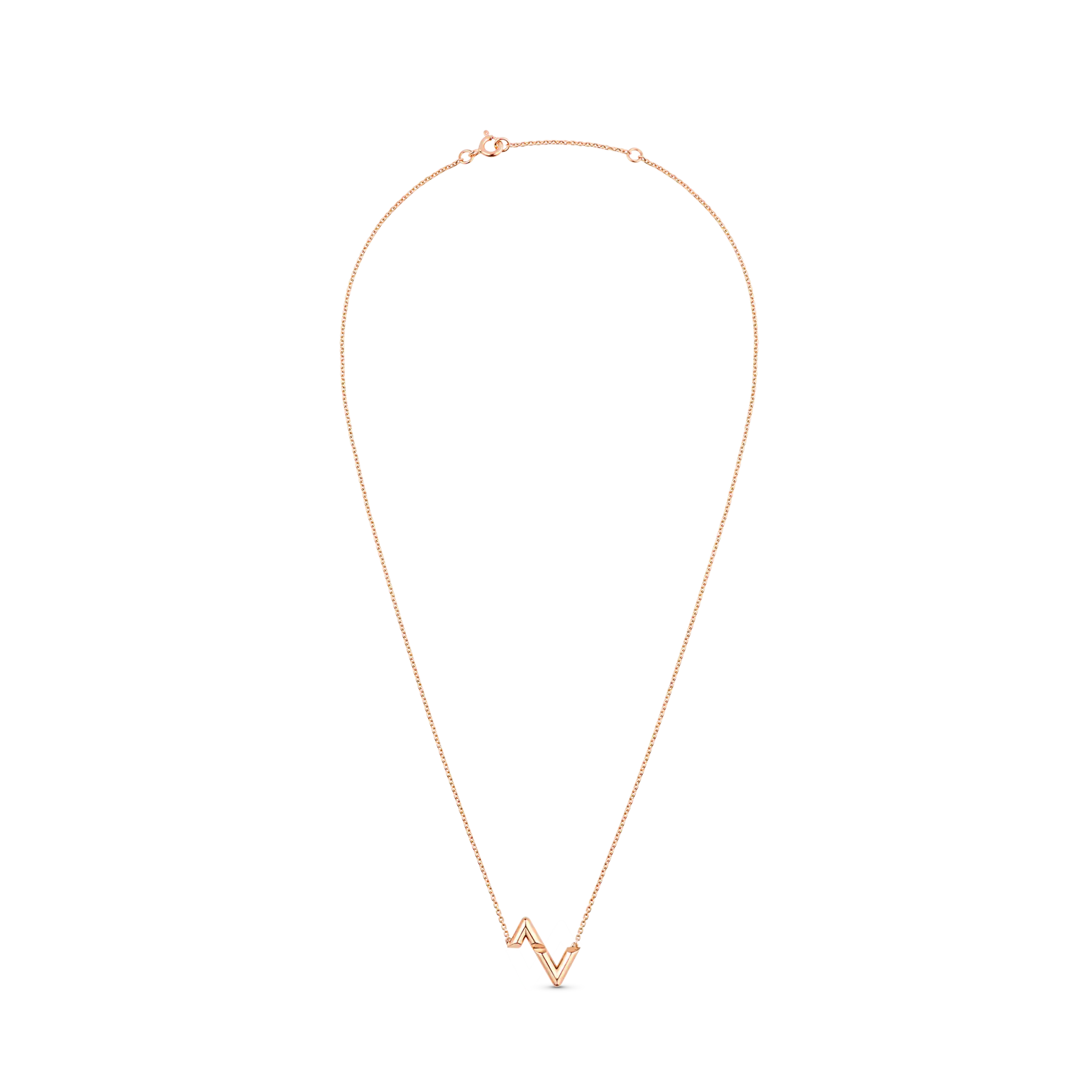 Volt Upside Down Pendant, Pink Gold