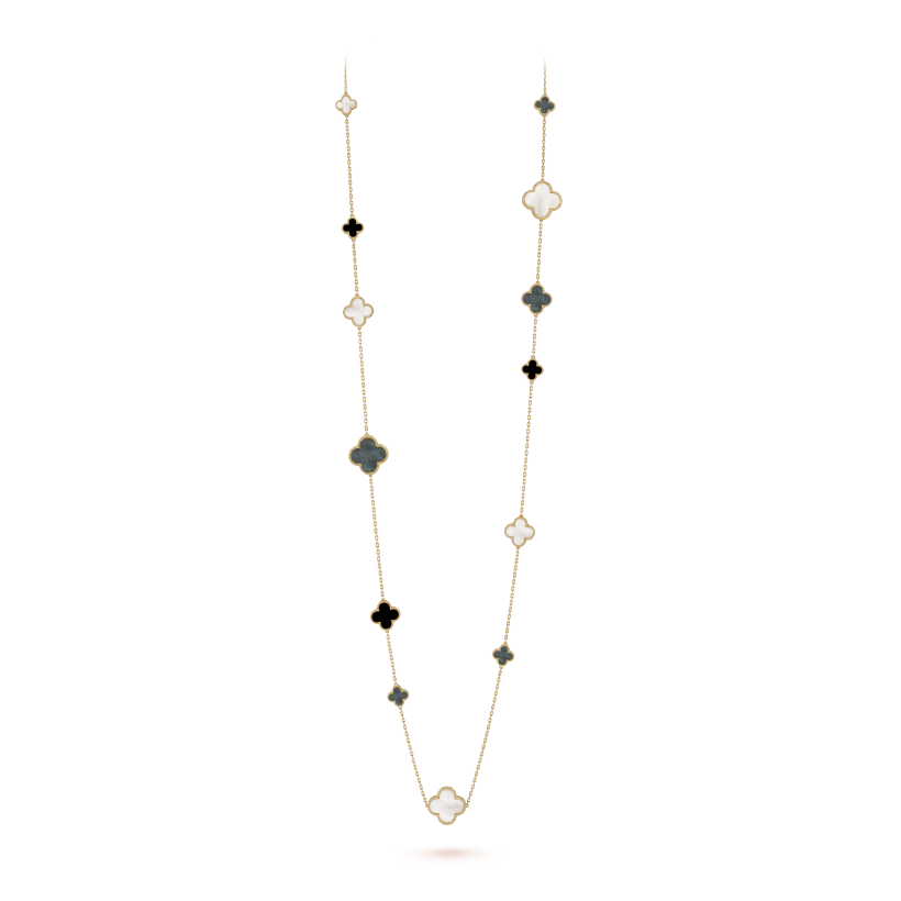 Magic Alhambra long necklace, 16 motifs