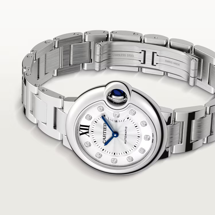 36MM Cartier Ballon Bleu Diamond Dial Steel WE902074