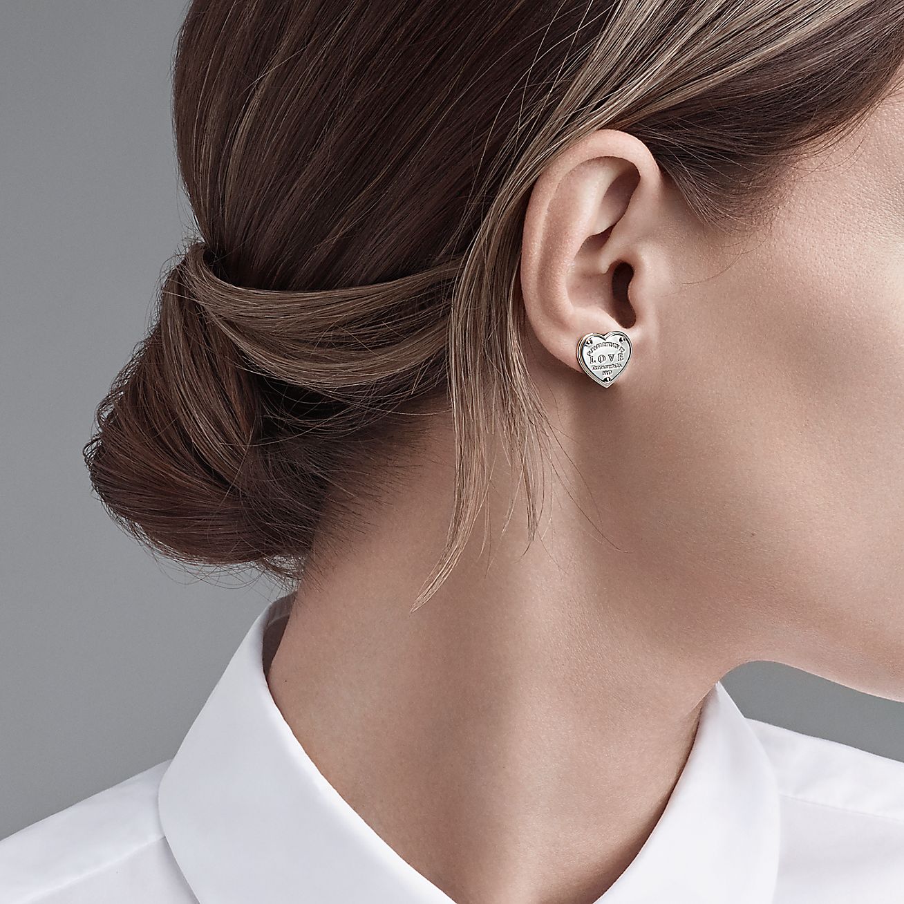 Return to 庐 Love Earrings in Silver