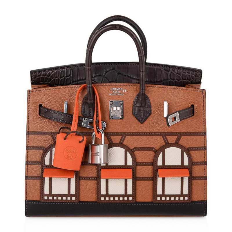 Birkin 20 Sellier Limited Edition Faubourg Bag with Palladium Hardware