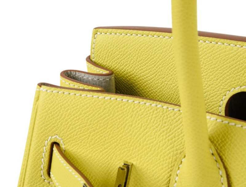Birkin 30 Bag Rare Lime Candy Limited Edition Gris Perle Interior Palladium