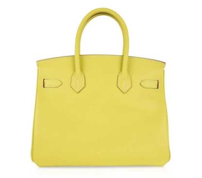 Birkin 30 Bag Rare Lime Candy Limited Edition Gris Perle Interior Palladium