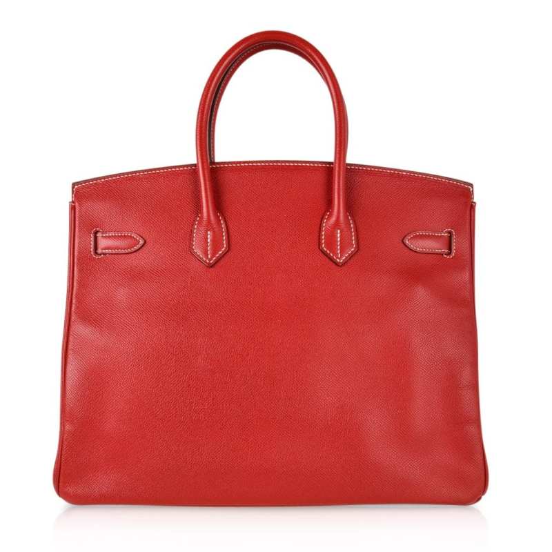 Birkin 35 Bag Rouge Casaque Candy Limited Edition Epsom Gold