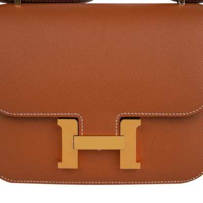 Constance 18 Mini Bag Gold w/ Gold Hardware Epsom Leather