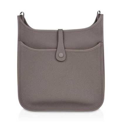 Evelyne PM Bag Gris Asphalte Palladium Hardware New w/Box