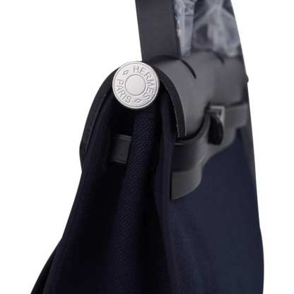 Herbag Zip Navy on Black 31 Militaire Canvas / Vache Hunter Leather