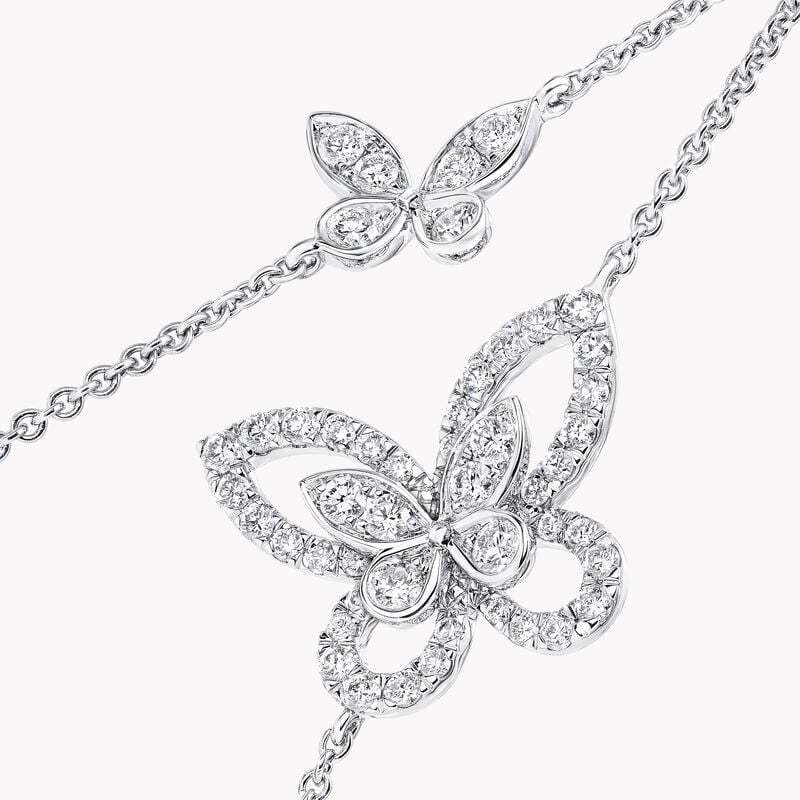 Butterfly Silhouette Diamond Mini Bracelet
