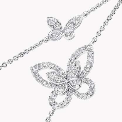 Butterfly Silhouette Diamond Mini Bracelet