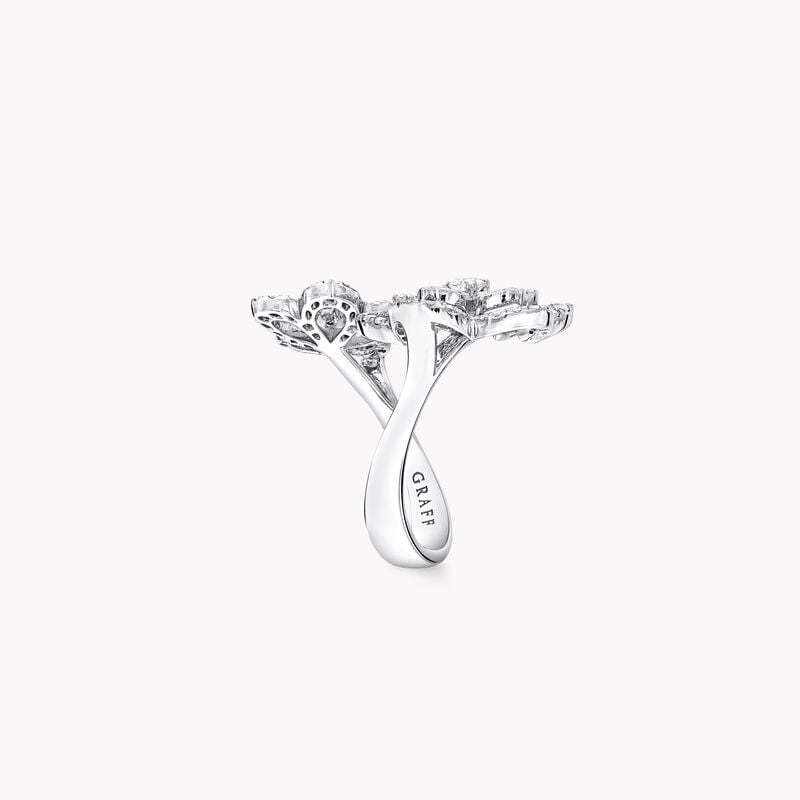 Wild Flower Double Diamond Ring