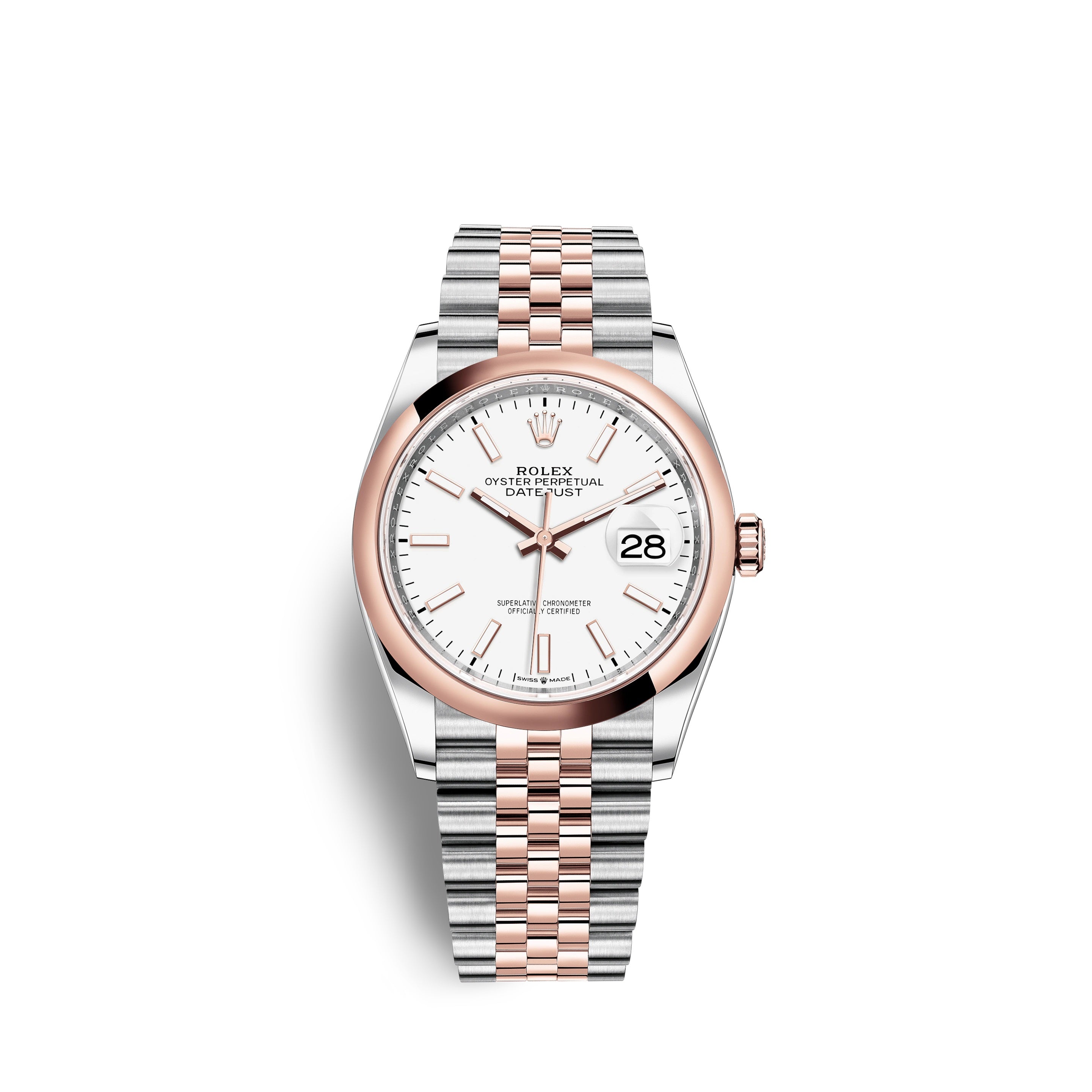 Datejust 36, 18k Everose Gold and Stainless Steel, 36mm, Ref# 126201-0017
