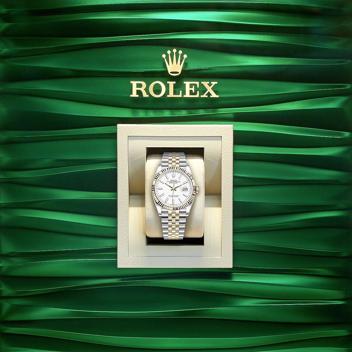 Datejust 36, 18k Yellow Gold and Stainless Steel, 36mm, Ref# 126233-0019