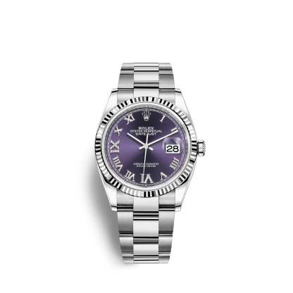 Datejust 36, Stainless Steel and 18k White Gold, 36mm, Ref# 126234-0022