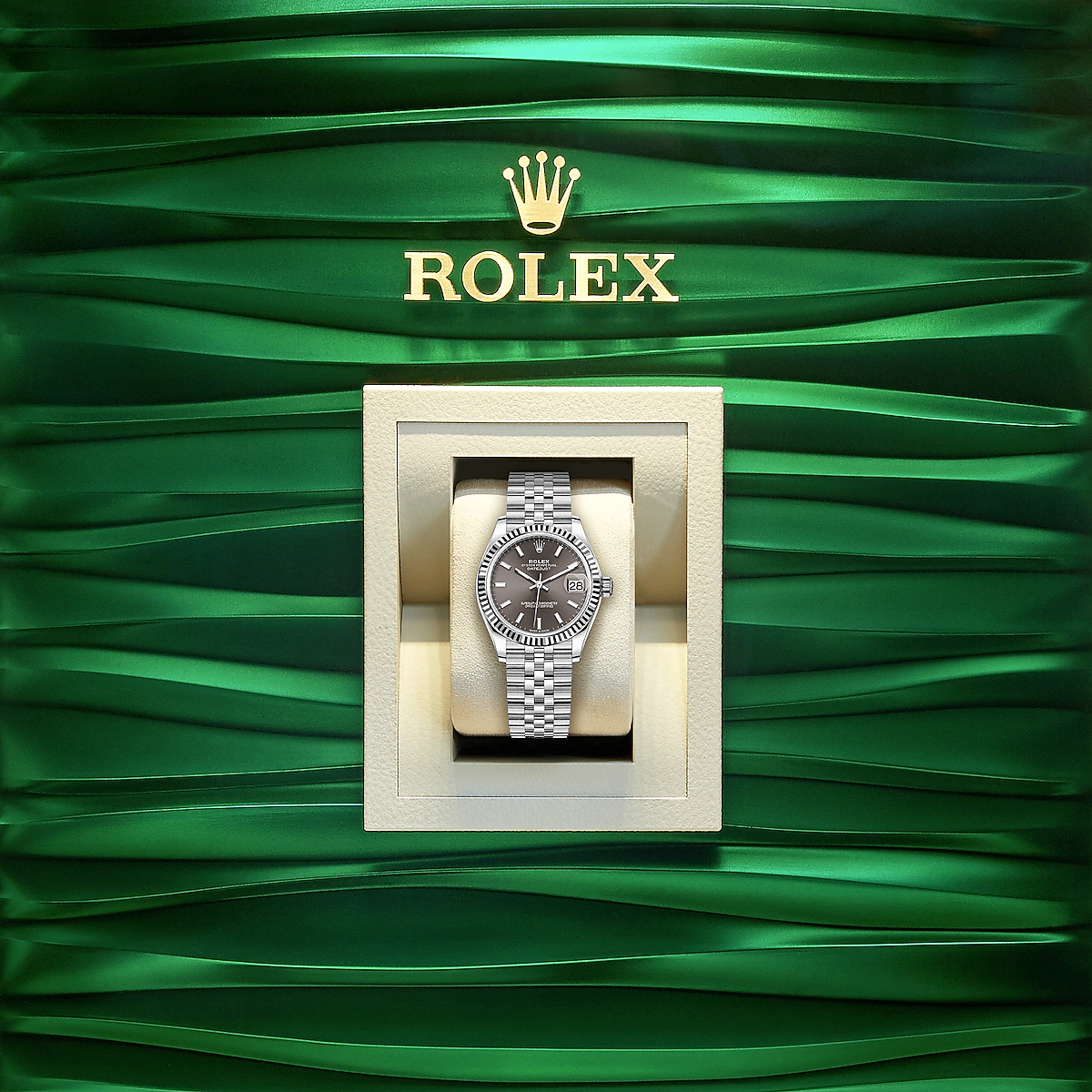 Datejust 31, Oystersteel and 18k White Gold, Ref# 278274-0016