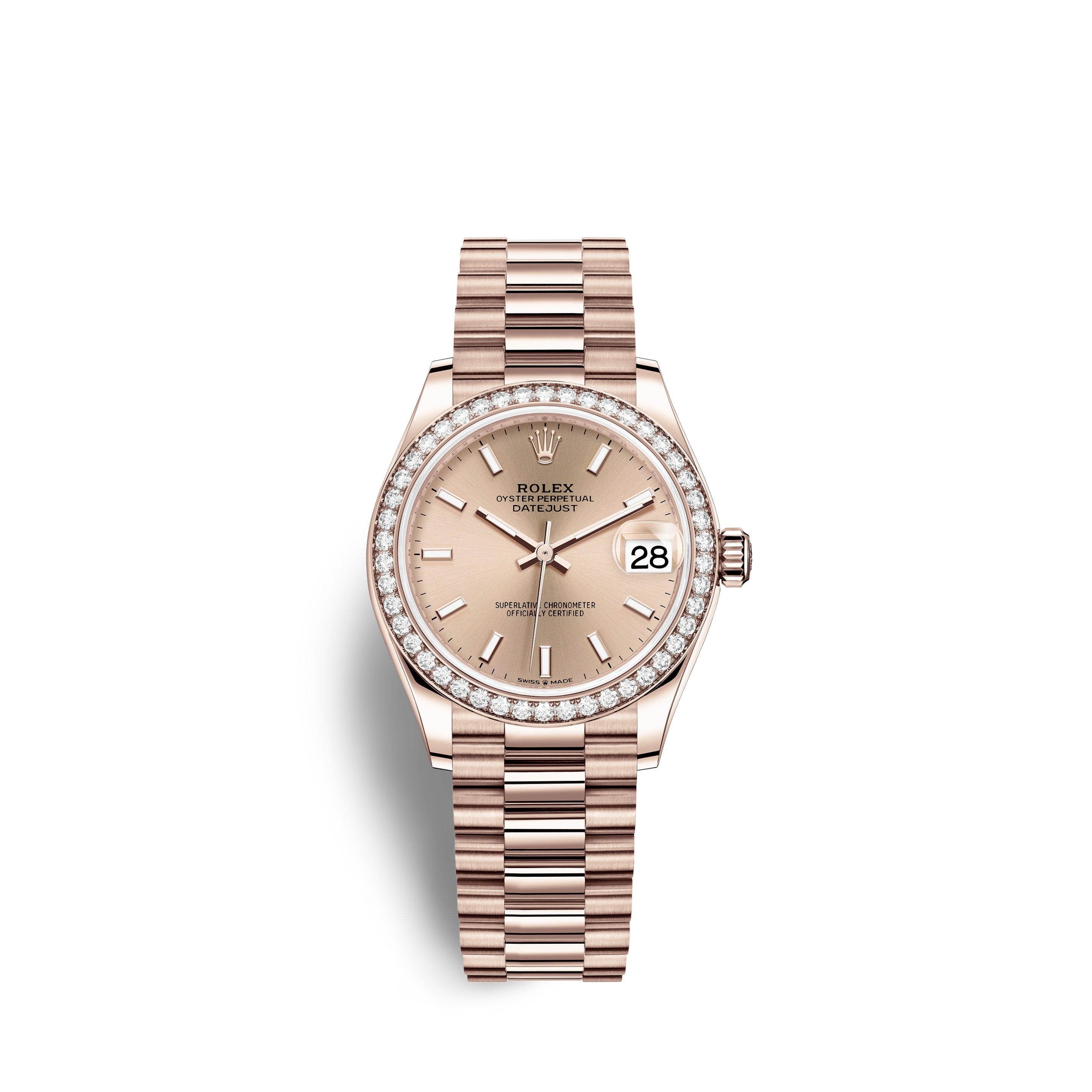 Datejust 31, 18kt Everose Gold, Ref# 278285RBR-0018