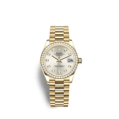 LOVE BRACELET, CLASSIC MODEL, 4 DIAMONDS & DATEJUST 31 REF# 278288RBR-0028