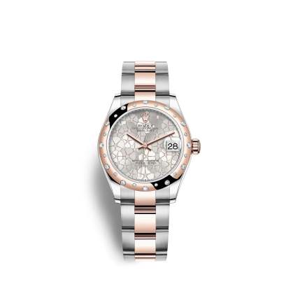Datejust 31mm, Oystersteel and 18k Everose Gold with Diamonds, Ref# 278341rbr-0031