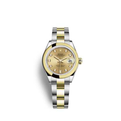 Lady-Datejust 28, Oystersteel and 18k Yellow Gold, Ref# 279163-0012