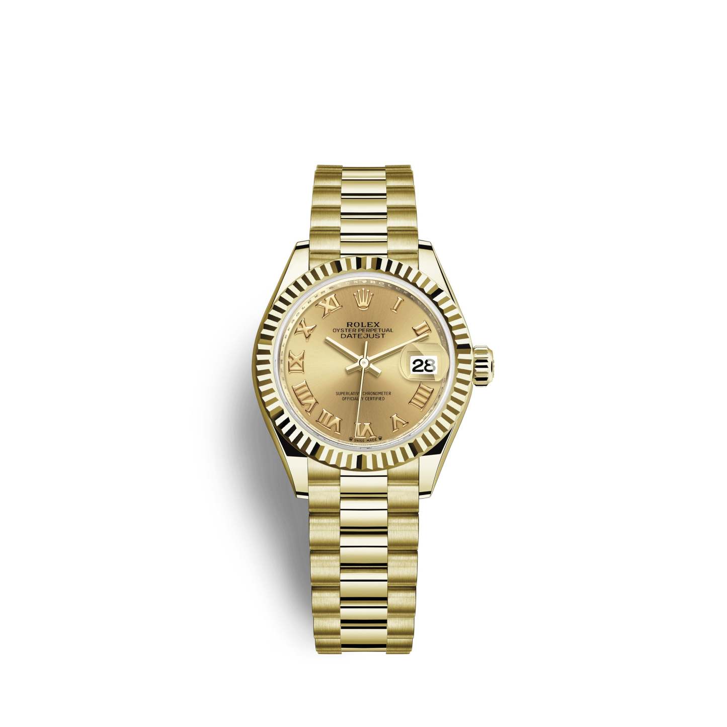 Lady-Datejust 28, 18k Yellow Gold, Ref# 279178-0022