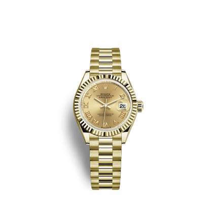 Lady-Datejust 28, 18k Yellow Gold, Ref# 279178-0022