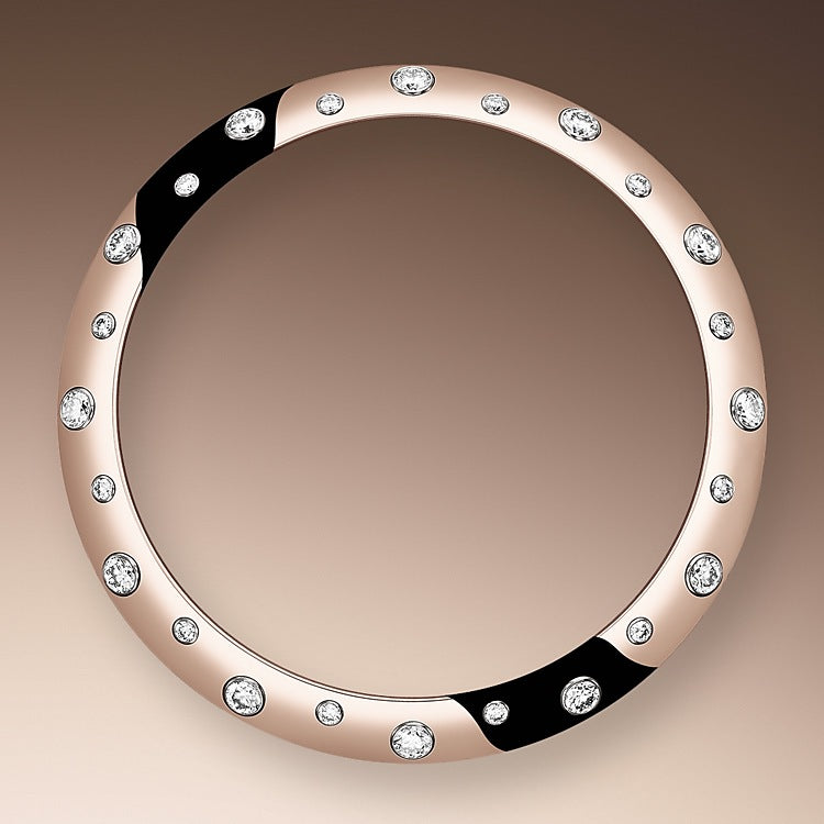 Datejust 31mm, Oystersteel and 18k Everose Gold with Diamonds, Ref# 278341rbr-0031